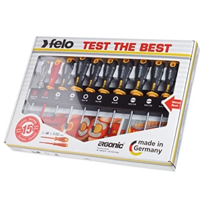 Image of Felo Screwdriver Set XL Ergonic Mechanic PZ VDE 10 Pieces