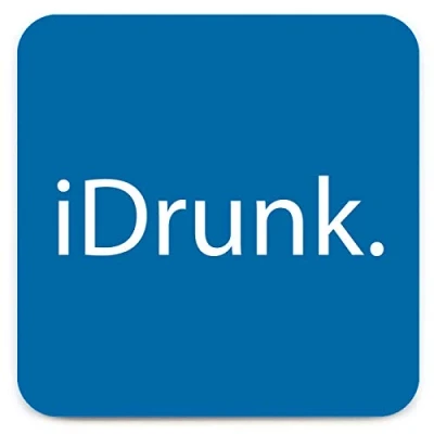 Image of Brainbox Candy Funny &#039;iDrunk Coaster&#039; Small Gift Ideas For Him Her Friends Birthday Housewarming Present New Home Gifts Women Men