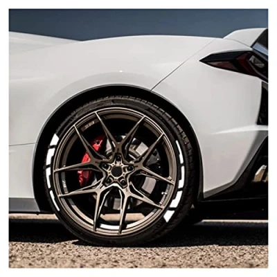 Image of SSFRI 8 Piece/set Tire Letter Sticker 1.38 Inch Height 3D Car Tuning Logo Lettering Decals Auto/Motorcycle DIY Label Letters (Color : stripes, Size Inch)