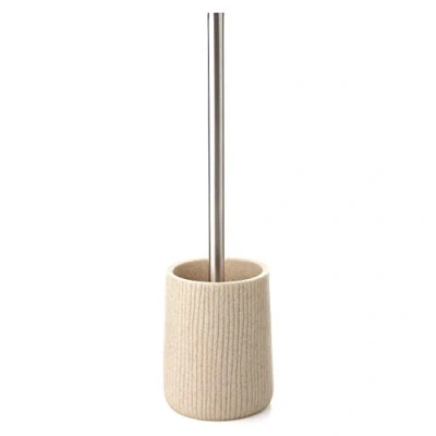 Image of Tatay Saigon Collection Toilet Brush, Polyresin, Beige, One Size