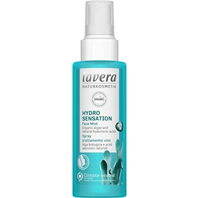 Image of lavera Hydro Sensation Face Mist ✔ Organic Algae &amp; Natural Hyaluron Acids Cosmetics Vegan certified 100ml