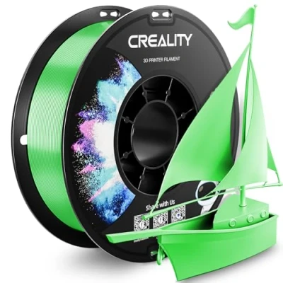 Image of CREALITY PETG Filament 1.75mm 3D Printer Filament, 1kg (2.2lb) Neatly Wound Spool, Dimensional Accuracy ±0.03mm, 2024 Latest Batch, Fit for Ender, Bambu Lab, Anycubic,ELEGOO FDM Printers, Green