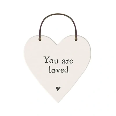 Image of You Are Loved Little Wooden Hanging Heart Mini Gift Cracker Filler