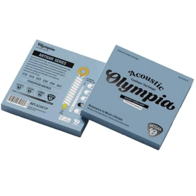 Image of Olympia Artisan Coated Acoustic Guitar Strings Phosphor Bronze Multiple Gauges (10 47 Extra Light)