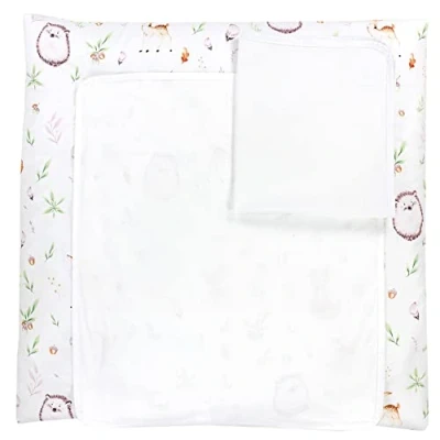 Image of TupTam Baby Changing Mat with 2 Terry Cover, Clearing/Deer, 75 x 85 cm