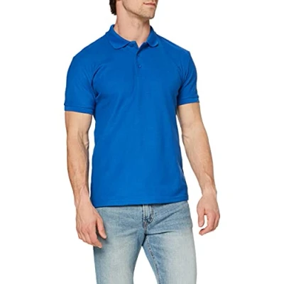 Image of Fruit of the Loom Men&#039;s 65/35 Polo Shirt, Royal, Large