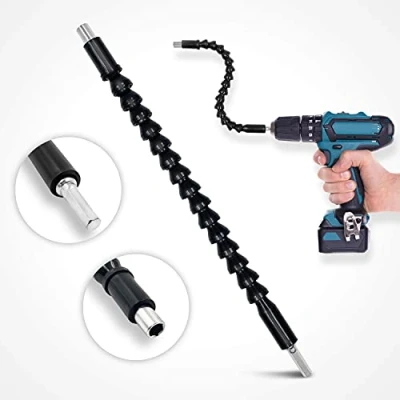 Image of CZ Store Drill Bit Extension 11.61&quot;, 0.25&quot; Tip✮Lifetime Guaranteed✮ Strong, Flexible Shaft Casing, Magnetic Hex Chuck Attachment, 360 Degree Rotation Electric Cordless Screwdriver Accessories