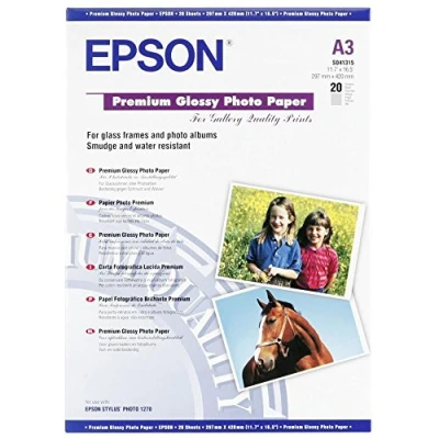 Image of Epson Premium Glossy photo paper Super A3/B (329 x 483 mm) 255 g/m2 20 sheet(s)