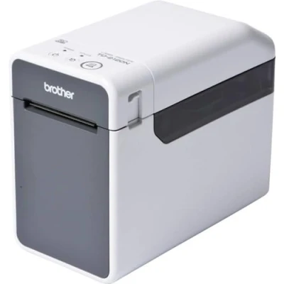 Image of Brother TD 2120N Label Printer with 200dpi and 152mm/sec print speed. 56mm width, USB, LAN serial port