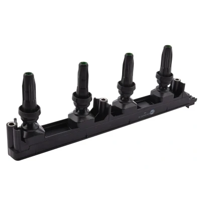 Image of 597087, 5970A0, 9656695780 Ignition coil HELLA 5DA 749 475 601 6 pin connector 12V Flush Fitting Pencil Coils PEUGEOT: 307 Hatchback, CC