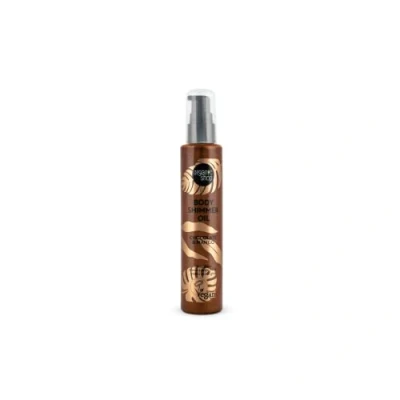 Image of Organic Shop Body Shimmer Oil. Chocolate &amp; Mango, 100 ml