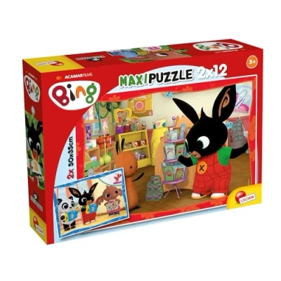 Image of Lisciani 81233 Puzzle Supermaxi 12 Bing A Scuola