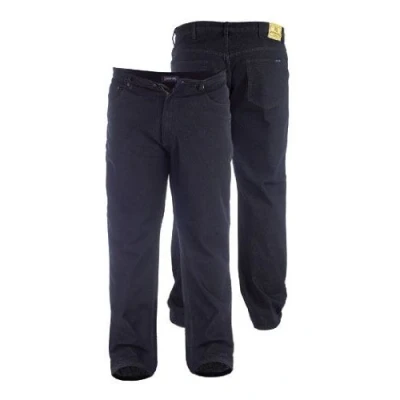 Image of Duke London Rockford Comfort Fit Jeans Black 56 Waist 27 Leg