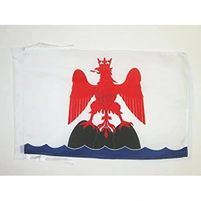 Image of AZ Flag Alpes Maritimes 18&#039;&#039; x 12&#039;&#039; 100% Polyester French department France Small Banner with Two Cords Fade Resistant Vivid Colors 18x12 in 45x30 Cm