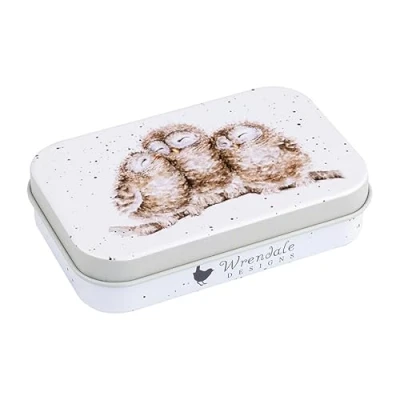Image of Wrendale Designs Owlets&#039; Owl Mini Tin