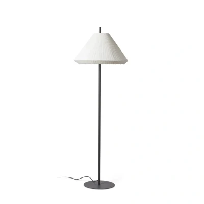 Image of Saigon Floor Lamp Round Tappered Shade Cream, E27, IP65