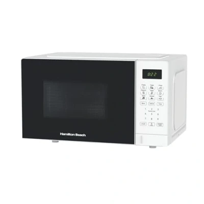 Image of Hamilton Beach 20L Essential Microwave, Digital Controls, LED Display, 8 Preset Functions, 10 Power Levels, Speed Defrost, Child Lock, 700W HB20P7PDW, White