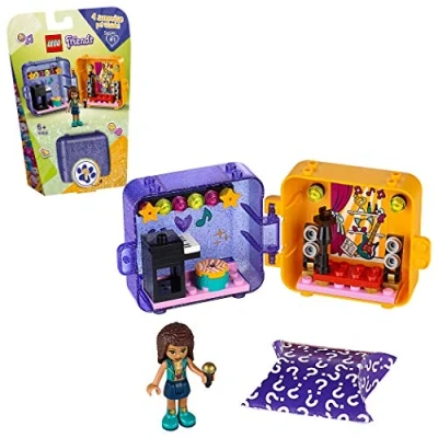 Image of LEGO 41400 Friends Andrea&#039;s Play Cube Series 1, Collectible Mini Playset, Portable Travel Case