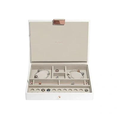 Image of Stackers White &amp; Rose Gold Classic Charm Lid