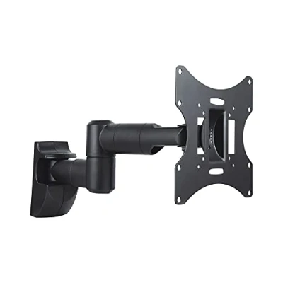 Image of conecto SA CC50251 V2 Wall Mount for Monitors and TVs up to 42 Inches, Swivelling (+/ 90), Tilting 20), VESA 50x50,75x75,100x100,200x100,200x200,Max. 30.0 kg Load Capacity, White, Black