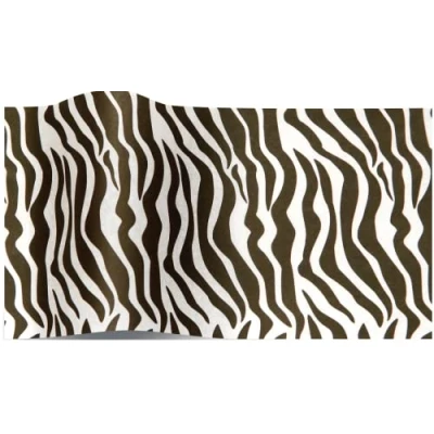 Image of SatinWrap Luxury Zebra Printed Tissue Wrapping Paper 20 Sheets