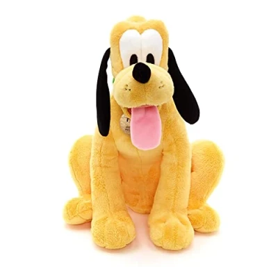 Image of Disney Store Official Pluto Medium Soft Toy for Kids, 37cm/14, Cuddly Doggy with Feel Finish and Embroidered Details Suitable Ages 0+