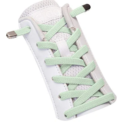 Image of SULPO Elastic laces with metal tip without ties No tie shoe adult and kids for trainers, sneakers, work sports shoes One Size Adjustable