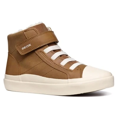 Image of Geox J GISLI BOY B Sneaker, 3.5 UK Brown