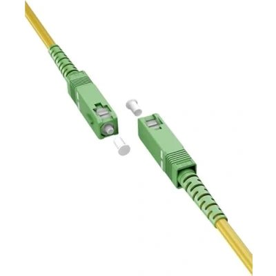 Image of goobay 59639 Fibre Optic Cable (FTTH) / Singlemode (OS2) Simplex/SC APC (8) Male to SC Male/Fibre 2 m