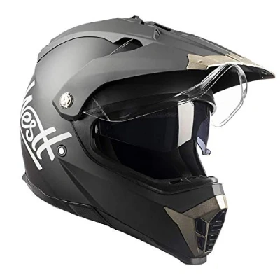 Image of Westt Adults Motocross Helmet ATV Dirt Bike Helmets DOT Approved Motorcycle for Women Men Dual Visor Snowmobile Full Face Helmet(M/Black Cross X)