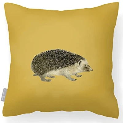 Image of Izabela Peters Outdoor Cushions Waterproof, 43 cm, Filled Cushion, Hedgehog Mustard, Garden Furniture Cushions, Seat Chair