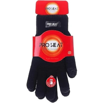 Image of ASD Accessories Touch Screen Gloves For Women Knitted Thinsulate Lined Full Finger Thermal Winter Wooly Work (Black Knitted)