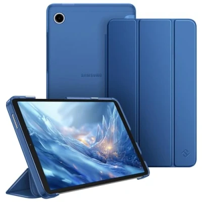 Image of FINTIE Case for Samsung Galaxy Tab A9 8.7 Inch 2023, Ultra Thin Protective with Translucent Back Cover Tablet SM X110/X115/X117, Navy