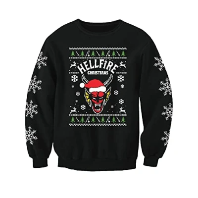 Image of Hellfire Christmas Things Club Adults Jumper Printed Sweatshirt (Small)