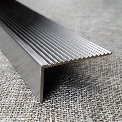 Image of CMYUN Outdoor Stair Edge Protector Stainless Steel, Anti slip Nosing Strips/Step Tread Edging Trim Guard, Safety Transition Strip(L 100cm(40&quot;),W 5cm(2&quot;))