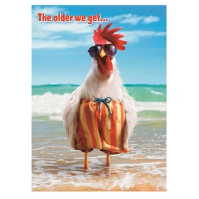 Image of Greeting Card (GBBC2846) Humour Birthday Chicken Older We Get