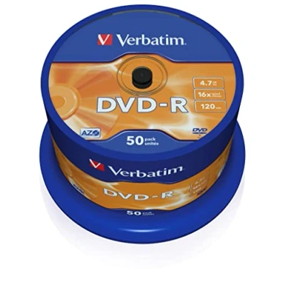 Image of Verbatim 43548 4.7GB 16x DVD R Matt Silver 50 Pack Spindle