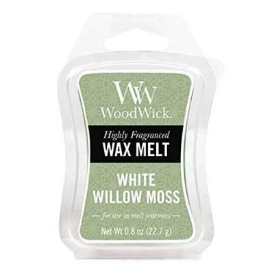 Image of Woodwick Mini Hourglass Wax Melt White Willow Moss