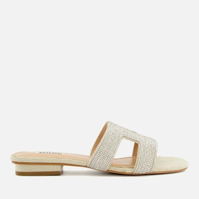 Image of Dune London Women&#039;s Loupe Embellished Leather Sandals UK 3