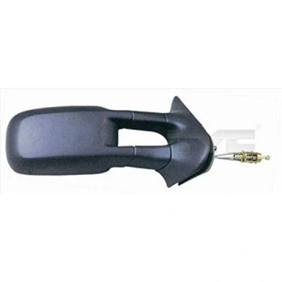 Image of 6K9857502C, 6K9857502C01C Wing mirror TYC 331 0015 Right black Control: cable pull, Convex