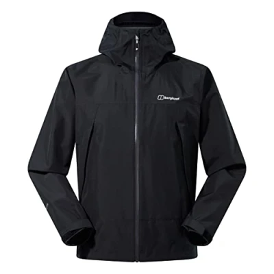Image of Berghaus Men&#039;s Paclite Dynax Gore Tex Waterproof Shell Jacket, Lightweight, Eco Friendly, Durable Coat, Poinciana, XS
