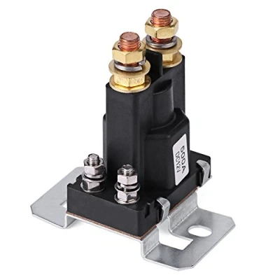 Image of 500A DC 12V Car Relay Starter Solenoid 4 Pin SPST Auto Start Contactor Double Batteries Isolator Control On/Off Switch for LED Windowlish Wiper