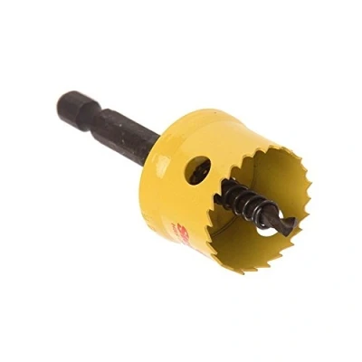 Image of Starrett HSS Bi Metal Hole Saw CSC25 Cordless Smooth Cutting For Wood Plastics Steel Various Materials 25mm