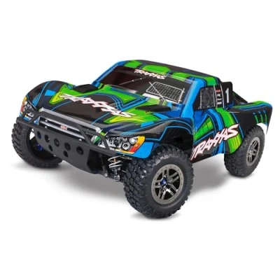 Image of Traxxas 68277 4 Slash Ultimate 4x4 Short Course Truck w/Clipless Body, Green