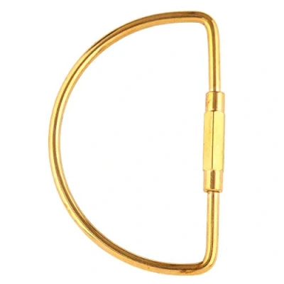 Image of Brass Screw Lock Carabiner Clip Hook Keychain Key Ring DIY Gift Good for Hanging Keys Bottle Connecting Tent(8 * 5 1cm Semicircle 58mm)