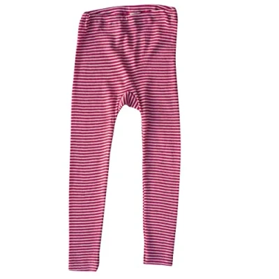 Image of Cosilana, Children&#039;s leggings, 70% wool, 30% silk, Pink natural., 104 cm