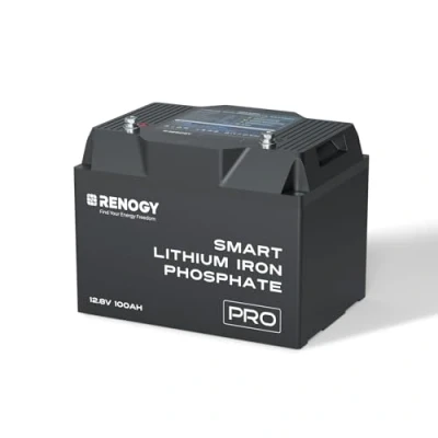 Image of Renogy 12V 100Ah LiFePO4 Battery with Bluetooth and Self Heating Function, Lithium Leisure over 5000 Deep Cycles for Van Caravan Campervan Motorhome Cabin Marine Trolling Motor
