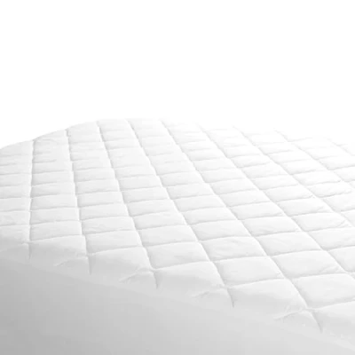 Image of Linens Limited Polycotton Quilted Mattress Protector, Super King
