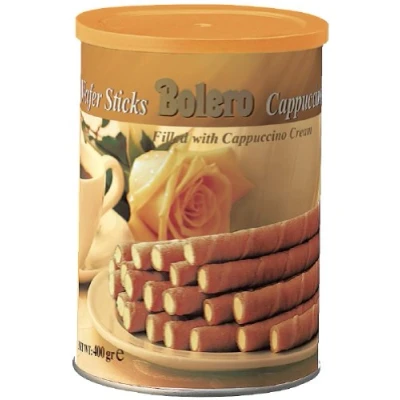 Image of Bolero Chocolate TIN Wafer Sticks Cappuccino, 400g
