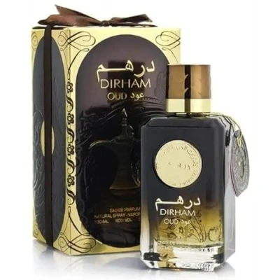 Image of Dirham Oud Eau de Parfum Luxurious Woody &amp; Oriental Fragrance Long Lasting Oud, Amber Spices Mens Womens Perfume 100ml